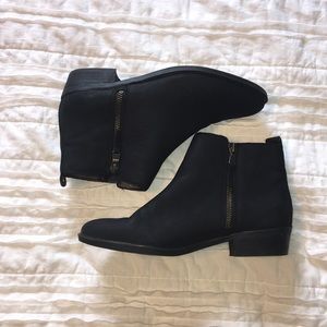 Lauren Ralph Lauren Black Suede Ankle Booties